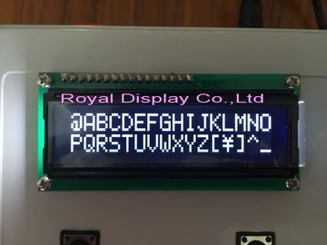 REAL EXHIBA el panel blanco del LCD VA de la exhibición de 16x2 LCD para el juego RYB1602A