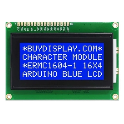 Display LCD de alta definición de 1604 caracteres STN Azul Negativo 16X4 Monocromo