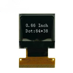 Display OLED de 0,66' 'Módulo de puntos 64X48 con una mini matriz pasiva monocromática