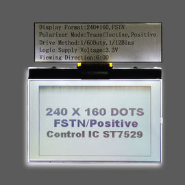 Micrófono monocromático de la retroiluminación blanca de la exhibición del LCD del módulo de Fstn Lcd del DIENTE 240160