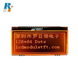 El contraluz anaranjado 128x64 LCD de la exhibición transmisiva del módulo de FSTN ST7565P puntea
