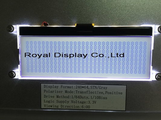 El precio de fábrica chino modificó el módulo monocromático positivo de Stn para requisitos particulares LCD LCD del módulo gráfico de la exhibición de 240X64 FSTN
