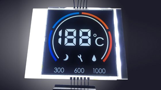 Exhibición multicolora numérica 3.3V FSTN del LCD de 7 segmentos para el termóstato