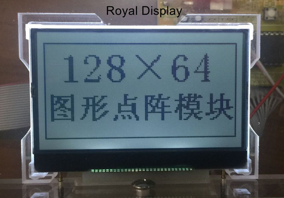 exhibición gráfica positiva de 128X64dots FSTN Transflective 1/65duty 1/7bias LCD