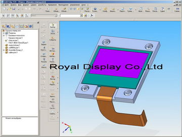 Exhibición eléctrica de Transflective Lcd, alta confiabilidad monocromática de la representación gráfica