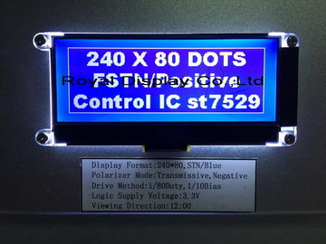 El módulo gráfico 240*80 del LCD del dispositivo de bolsillo puntea el OEM/el ODM disponibles
