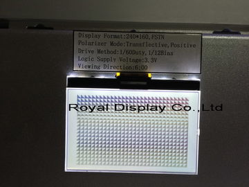 módulo gráfico del LCD de la fuente de alimentación 3.3V con la retroiluminación LED blanca de ST7586S
