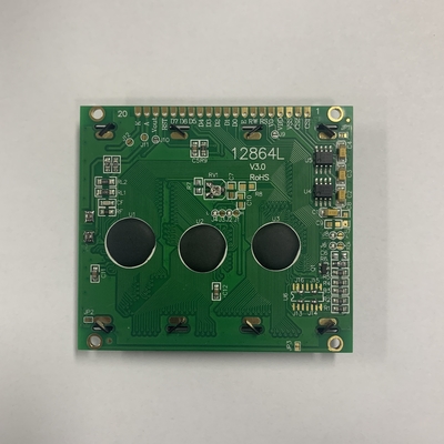 módulo monocromático del Lcd del gráfico de la pantalla de visualización de 128x64 20pin 3.3V FSTN STN 12864