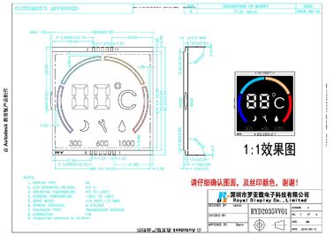 El panel de la pantalla táctil del VA Lcd, fondo líquido de Crystal Display Panel Super Black