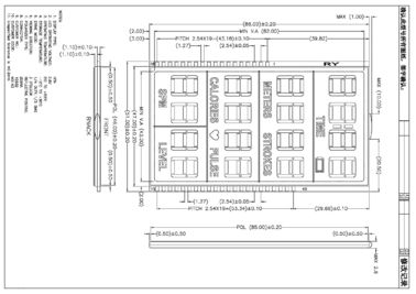 Panel LCD de encargo positivo de HTN para la máquina de funcionamiento RYD2015TR01-B