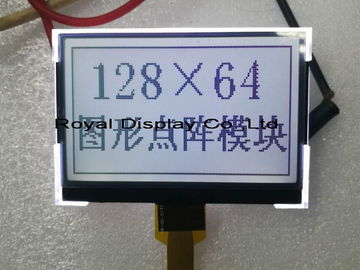 Negro positivo de Dot Matrix Lcd Display With ST7567A RYG12864E-GFTWWN FSTN en blanco