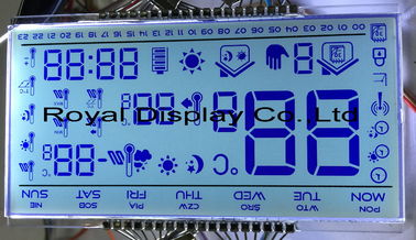 Azul de encargo Amber Low Power Consumption blanca del panel LCD de RYD1201AA