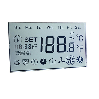 segmento de encargo del monocromo 7 del TN del módulo de 3.3V LCD para el metro elegante de la energía
