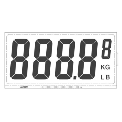 7 el segmento alfanumérico LCD de encargo exhibe el interfaz de I2C para Front Screen