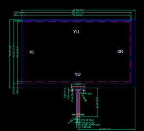 Diverso grueso de cristal del alto de la sensibilidad panel táctil del Lcd aceptable
