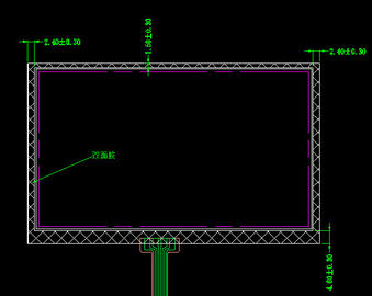 4,3 exhibición de la pulgada 480*272 TFT LCD con la pantalla táctil resistente para el equipamiento médico