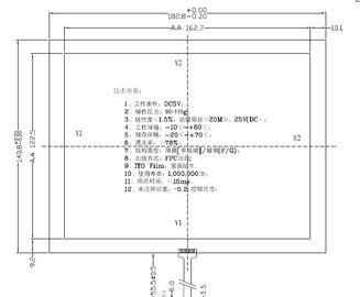 OEM/ODM resistentes del panel de la pantalla táctil del alambre CDG8671-7.0 4 disponible