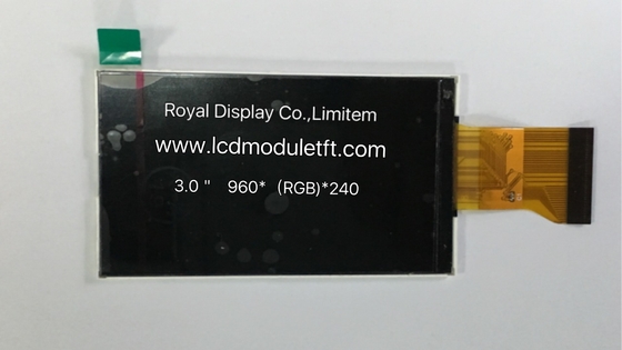 Pantalla de color de 3 pulgadas 960x240 módulo LCD TFT con luz negra lateral
