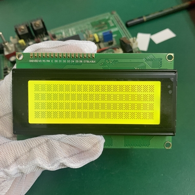 STN Modulo LCD amarillo monocromático de 16 pines con luz de fondo LED