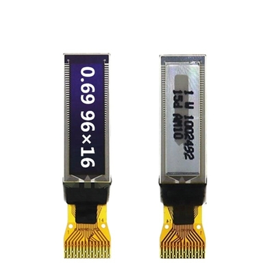 Módulo de visualización de puntos 96X16 de tamaño mini monocromático de 0,69' OLED