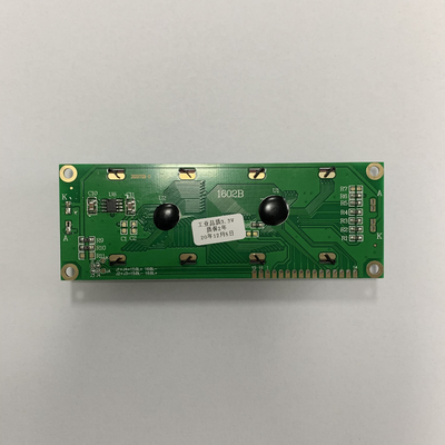 16*2 Modulo LCD STN de gran tamaño Negativo azul monocromo con IC ST7065