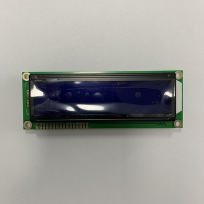 16*2 Modulo LCD STN de gran tamaño Negativo azul monocromo con IC ST7065