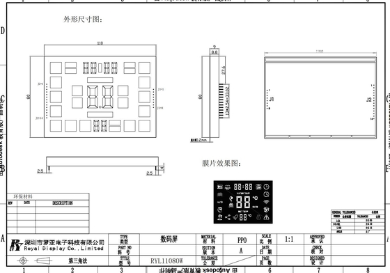 Display LED de 7 segmentos en color blanco y mono de calidad industrial