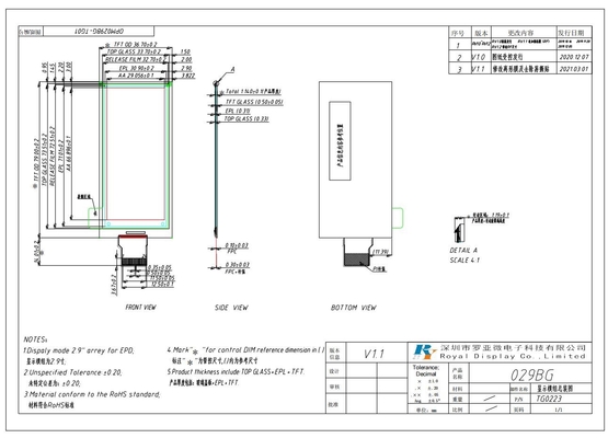 Modulo LCD de tamaño pequeño FSTN transflectivo positivo con ST7567 6H