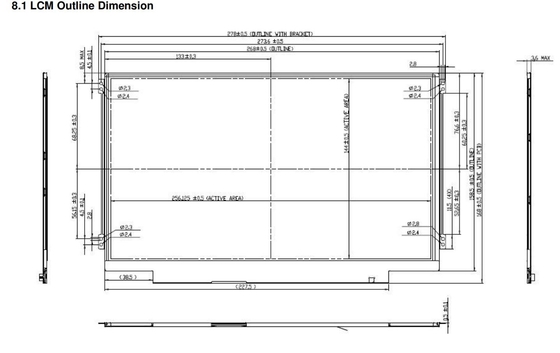 11.6' TFT LCD Modulo 1366*768 Interfaz LVDS RGB AUO B116XW03 V0 para portátil