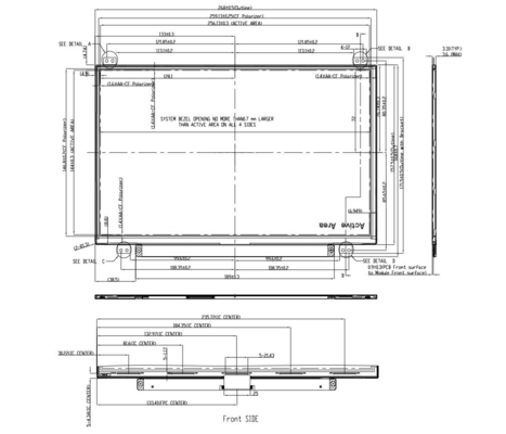 11.6'' TFT LCD Modulo 1366*768 RGB N116BGE-L41 CMO CHIMEI Display de monitoreo