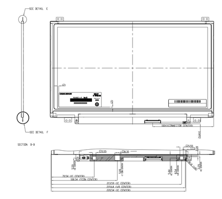 11.6'' TFT LCD Modulo 1366*768 RGB N116BGE-L41 CMO CHIMEI Display de monitoreo
