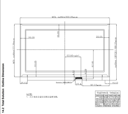 13.3' TFT LCD Modulo Innolux 1920*1080 RGB Display de portátil de alto contraste y monitor de visión ancha