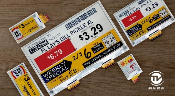 3.7'' EPD 240*416 4 Pantalla de papel electrónico a color para el sistema electrónico de etiquetas de estantería