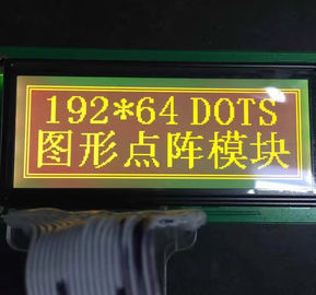 Tipo puntos del color amarillo + verde 19264 del módulo gráfico de STN del LCD de la resolución de 192x64