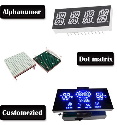 0,28" a la pantalla LED de 4" 7 segmentos, pantalla LED del segmento de 1 a 6 dígitos