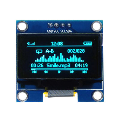 pantalla micro monocromática LCD SSD1306 SPI del panel 128x64 de 0,96 pulgadas