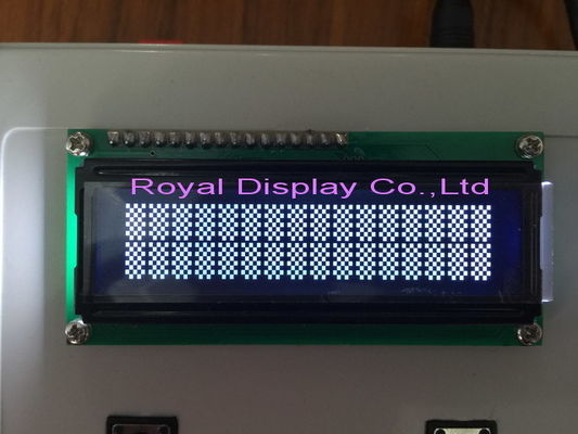 Pequeño módulo de la exhibición del LCD del DIENTE de la retroiluminación blanca de la pantalla de Yg de la interfaz paralela del carácter de la MAZORCA 16X2