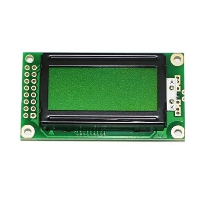 Módulo verde amarillo monocromático LCM del LCD de RoHS de la MAZORCA tamaño pequeño al por mayor del carácter STN 8X2