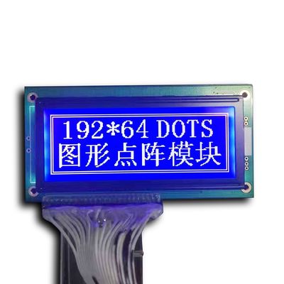 La fábrica modificada para requisitos particulares clasifica la exhibición del LCD del diente de la MAZORCA de Dfstn 19264 Dots White Pixel Black Background del monocromo