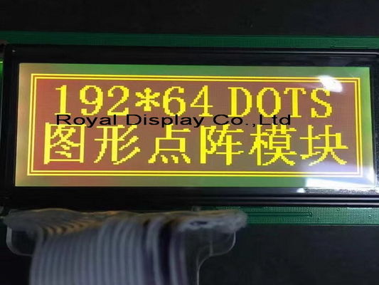 Retroiluminación blanca modificada para requisitos particulares del LCD del módulo gráfico del LCD del DIENTE de STN/FSTN 192*64 Dots Size mono