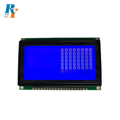 Tipo exhibición de encargo transmisiva negativa Stn-azul de la MAZORCA 128*64 del LCD