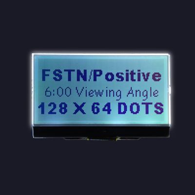 12864 módulo líquido serie-paralelo de la retroiluminación LED 3V Crystal Display LCD de Dots Positive Small Size White /Amber