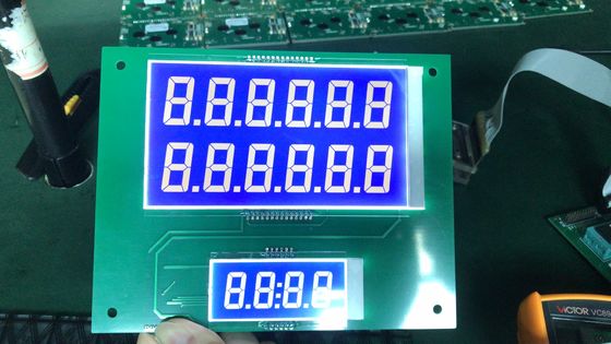 Azul negativo de reaprovisionamiento de combustible modificado para requisitos particulares de la pantalla STN transmisivo con la exhibición blanca del LCD de la máquina del reaprovisionamiento de BlacklightDispenser