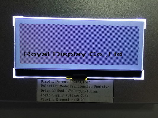 exhibición de encargo positiva de Transflective LCD de la resolución 192X64 en existencia
