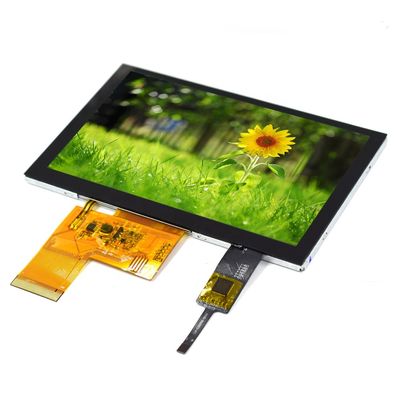 5 el color TFT LCD de la pulgada 800X480 exhibe el control Gt911 con la pantalla táctil capacitiva