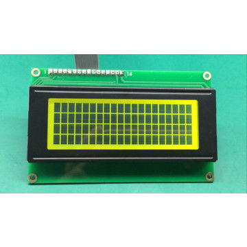 Exhibición 20X4 Dot Stn Yg Character de Amber Backlight Alphanumeric LCD