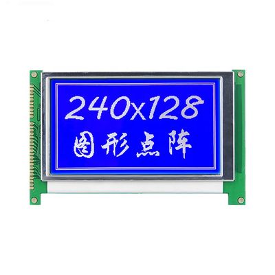 Módulo LCD de matriz de puntos gráfico monocromático azul STN de 5,5 pulgadas 240X128 STN