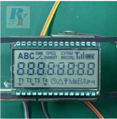 Contador del agua modificado para requisitos particulares de la batería de Pin Display Lcd For Electronic del metal del segmento del Tn Digitaces 7