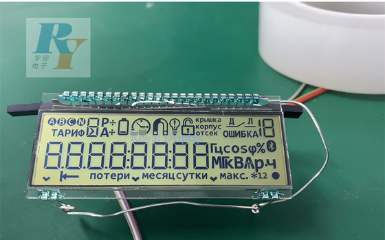 Contador del agua modificado para requisitos particulares de la batería de Pin Display Lcd For Electronic del metal del segmento del Tn Digitaces 7