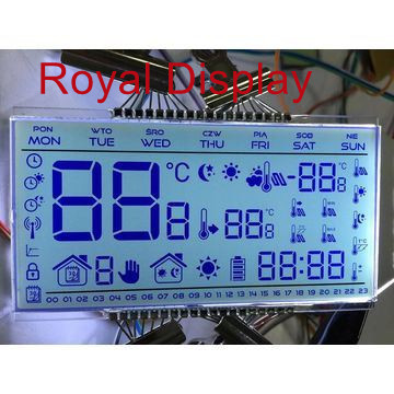 Exhibición de encargo del LCD del dispensador del combustible de los dígitos monocromáticos del segmento 6